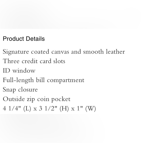 COACH Snap Wallet Signature Canvas Fairytale Rose Print - Picture 16 of 16